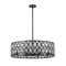Z-Lite Dealey 8 Light Chandelier, Matte Black + Clear Crystal 6010-30MB - alternate 4